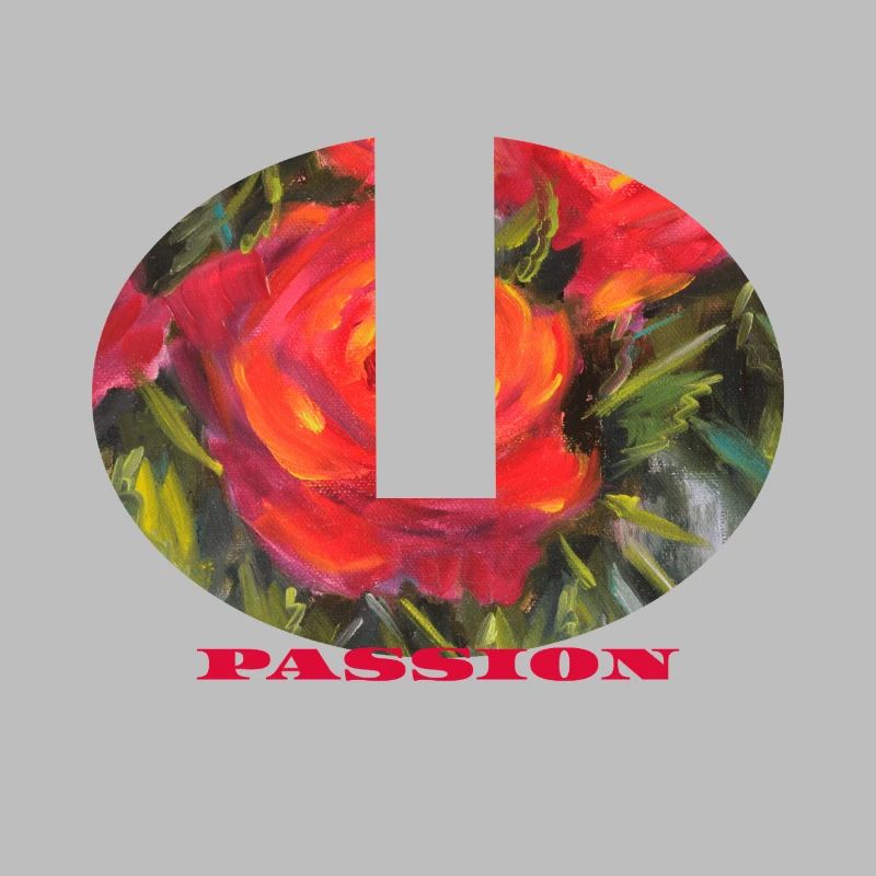 Passion - Vibrant Red Rose Macro Ellipse