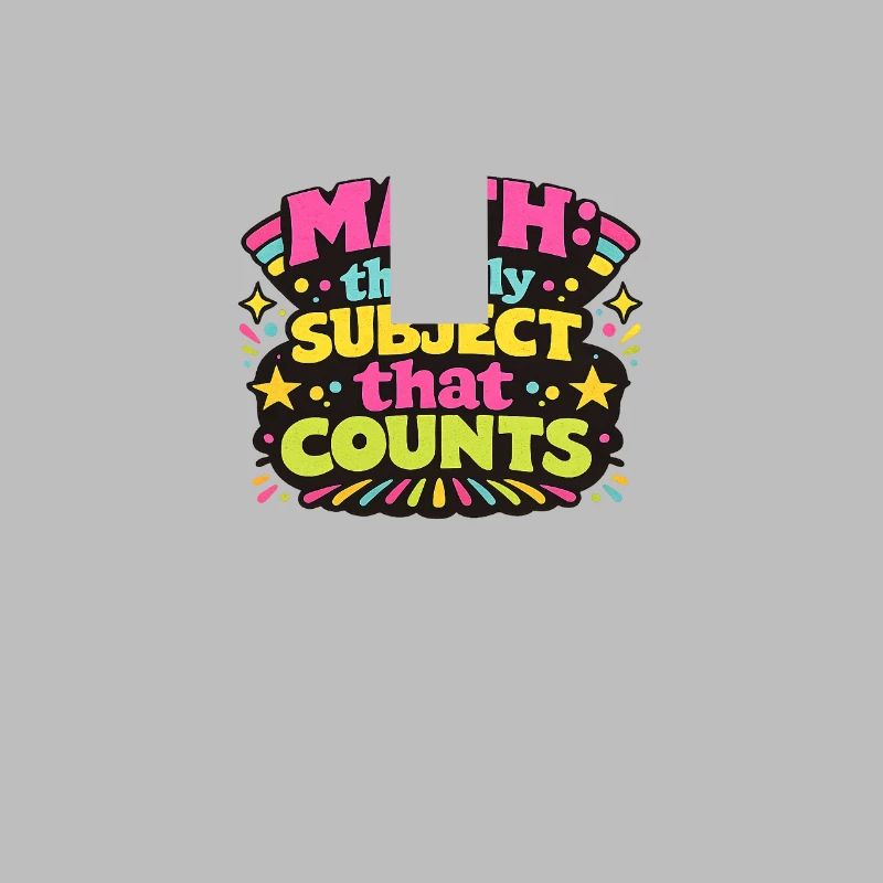 Math Counts : un design rétro vibrant