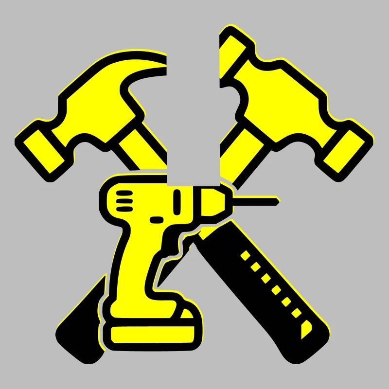 Tool Drill Hammers Yellow