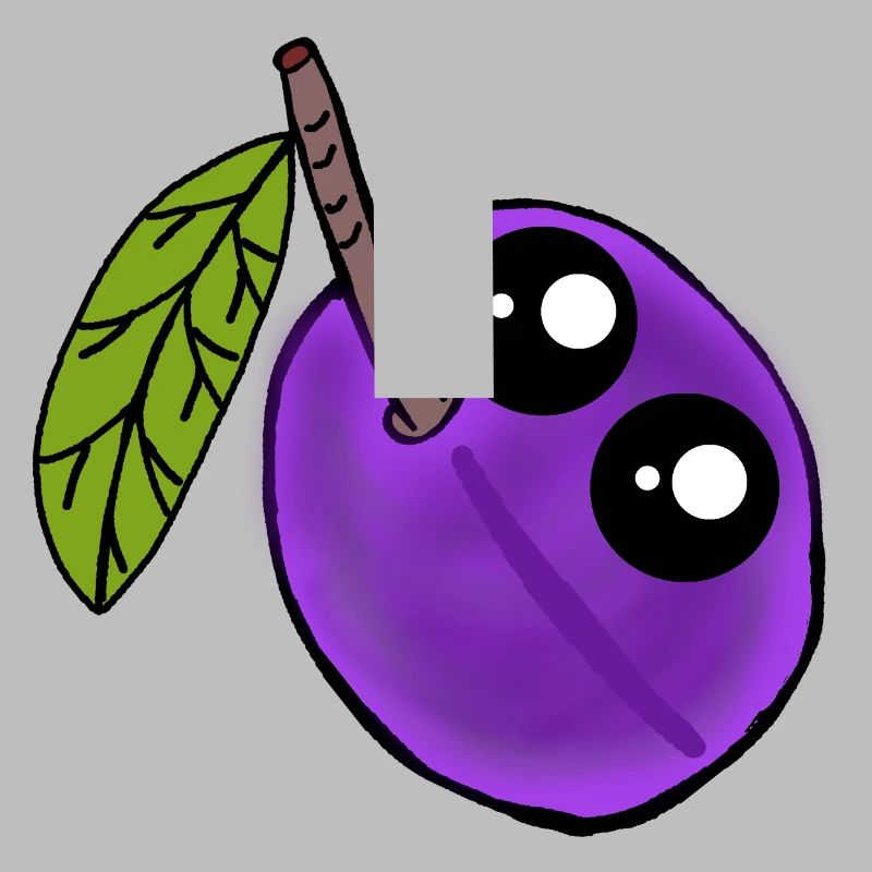 Fruit de prune Kawaii Fruit de prune