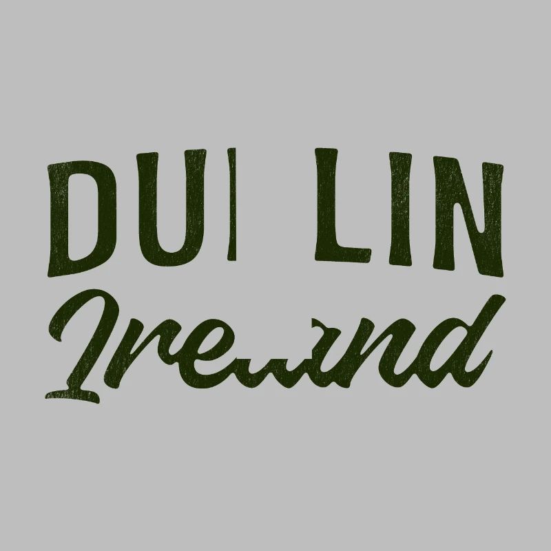 Dublin Irland Script Typografie