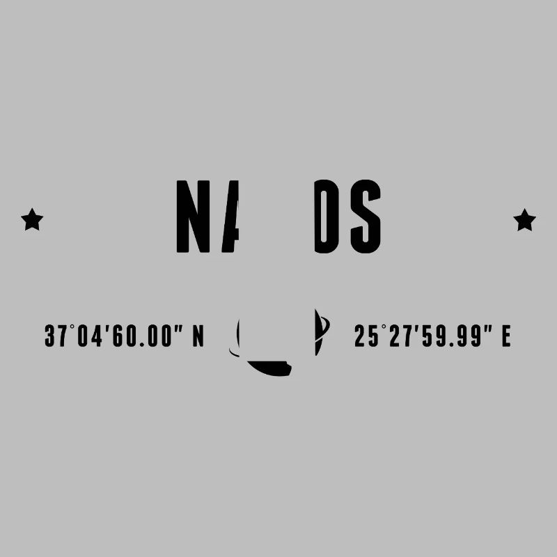 Naxos Stylized Geographical Coordinates
