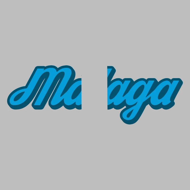 Málaga Coastal Script Blue