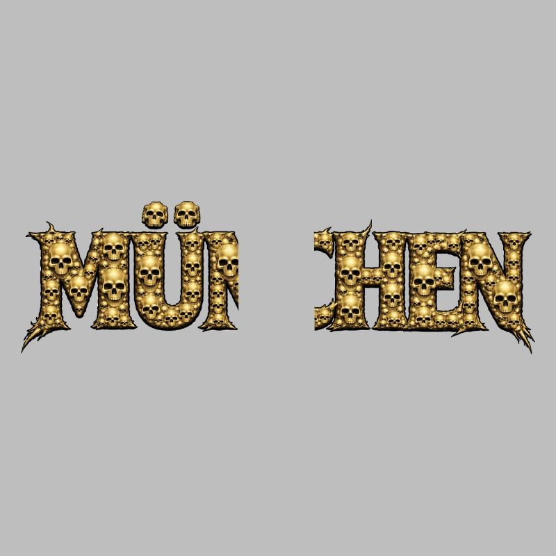 München Gothic Schädel-Logo