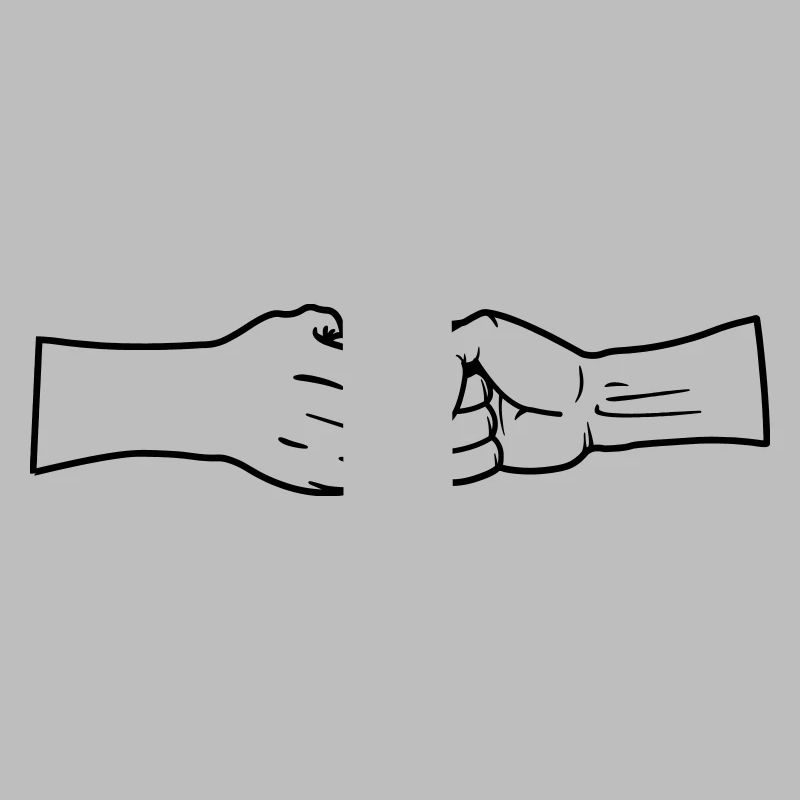 Respect two fists without text