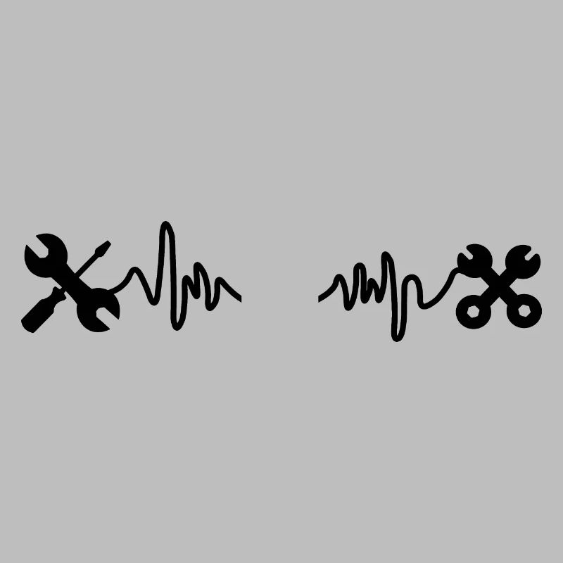 Tools with heart cardiogram