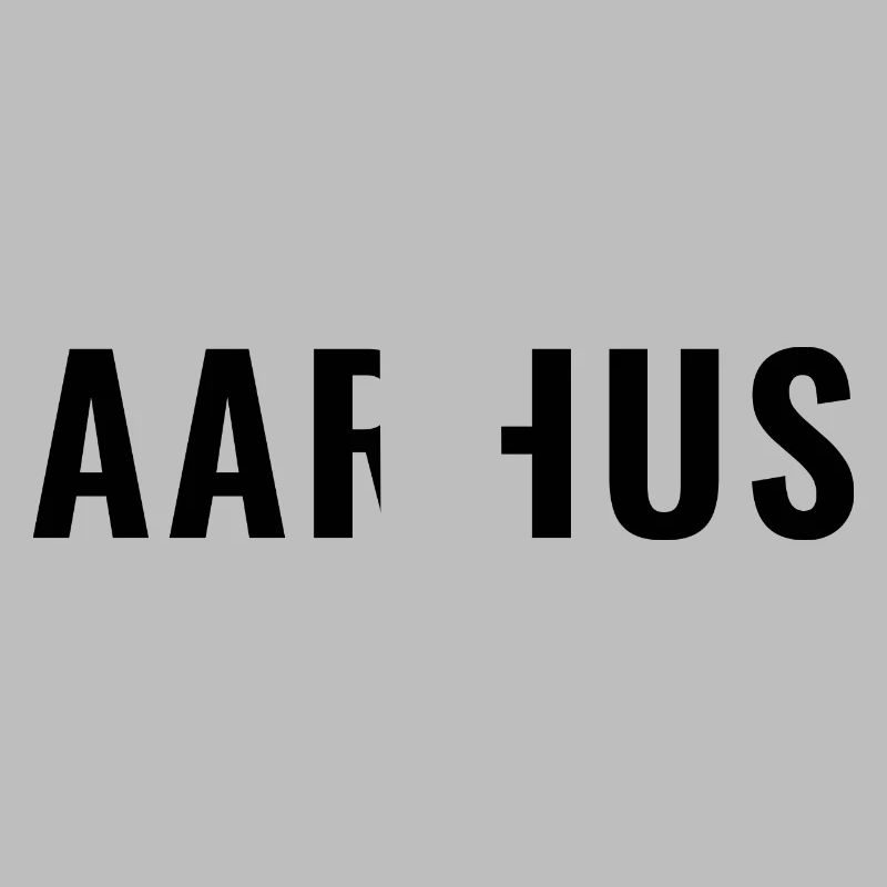 Aarhus Denmark Minimal Typography