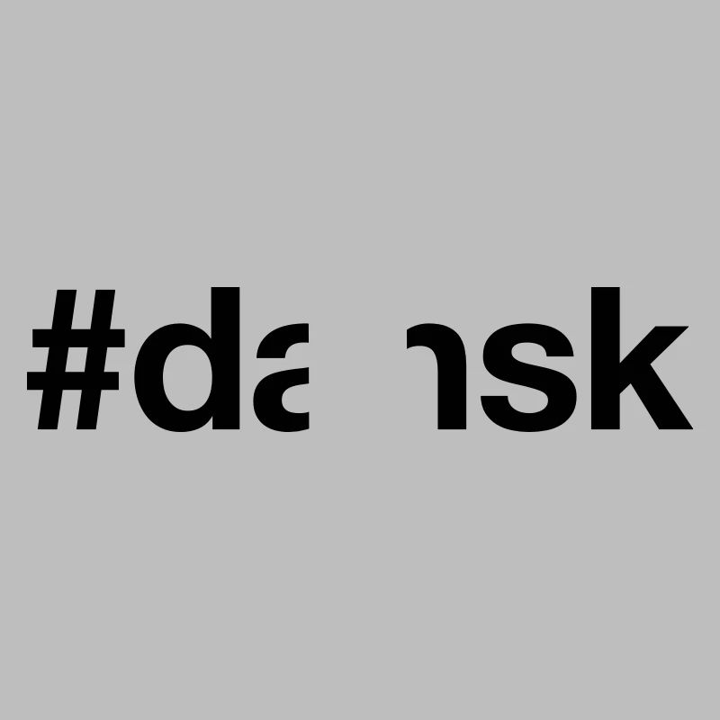 DANSK Hashtag danois Danemark