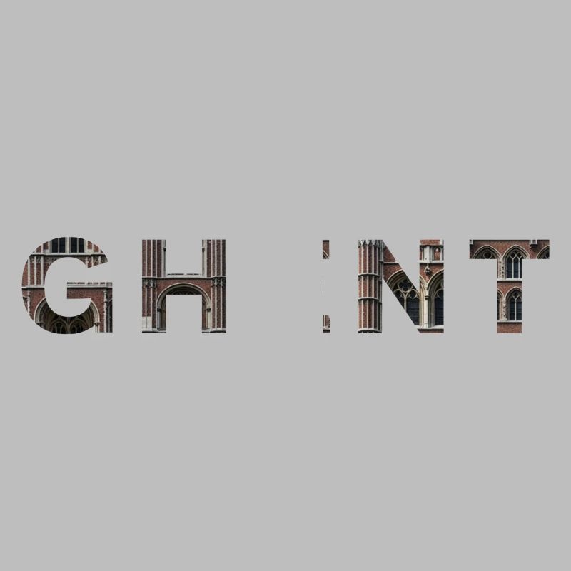 GAND – Typographie en brique gothique