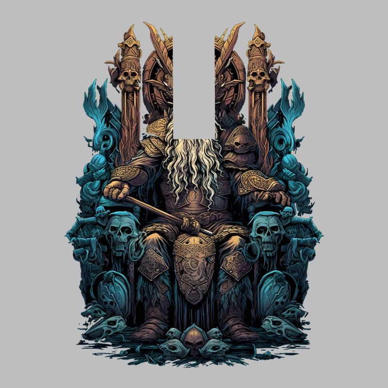 Wikinger Odin Söhne Thron Walhalla Valhalla