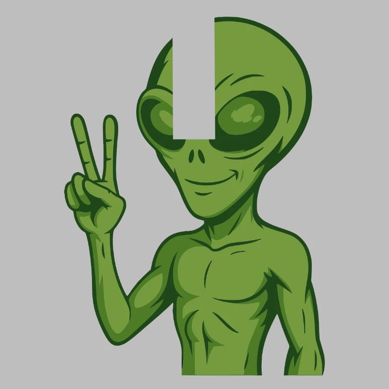 Alien Extraterrestrial Peace Peace