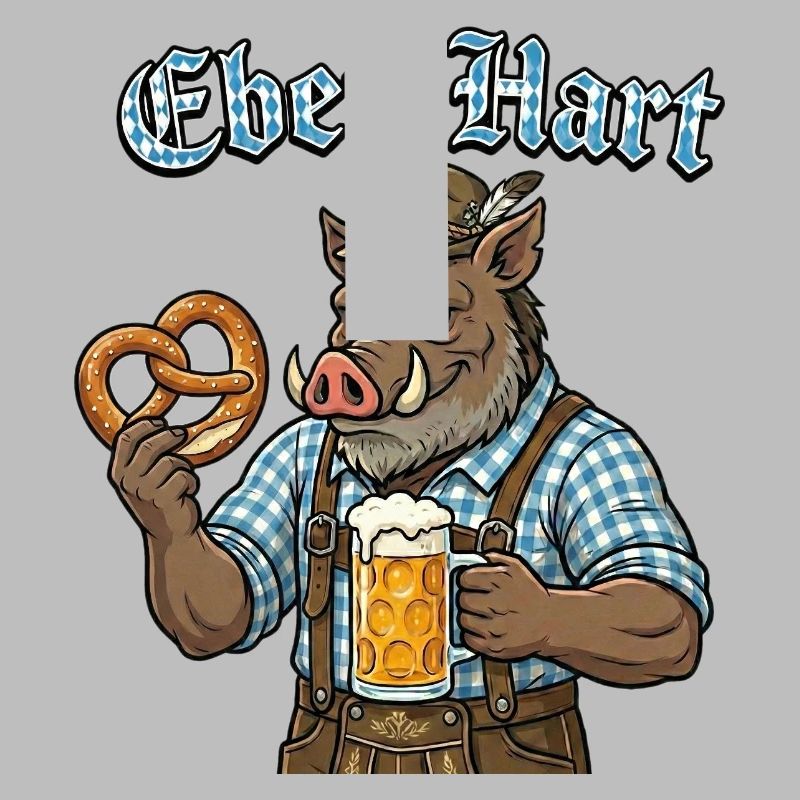 Eber-Hart Bierheld mit Brezel