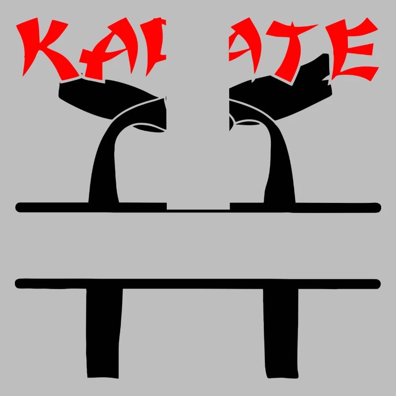 Karate mit schwarzem Gürtel