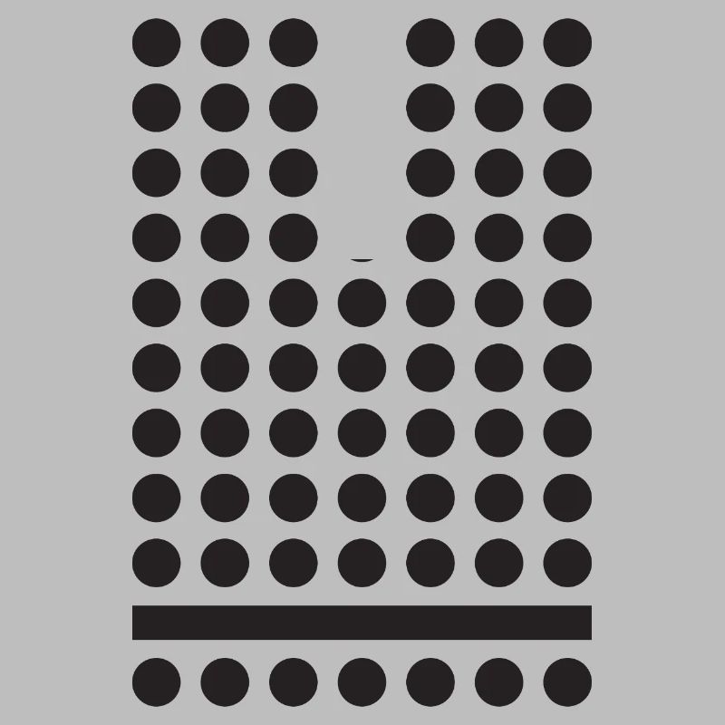 Monochrome Dot Grid Pattern
