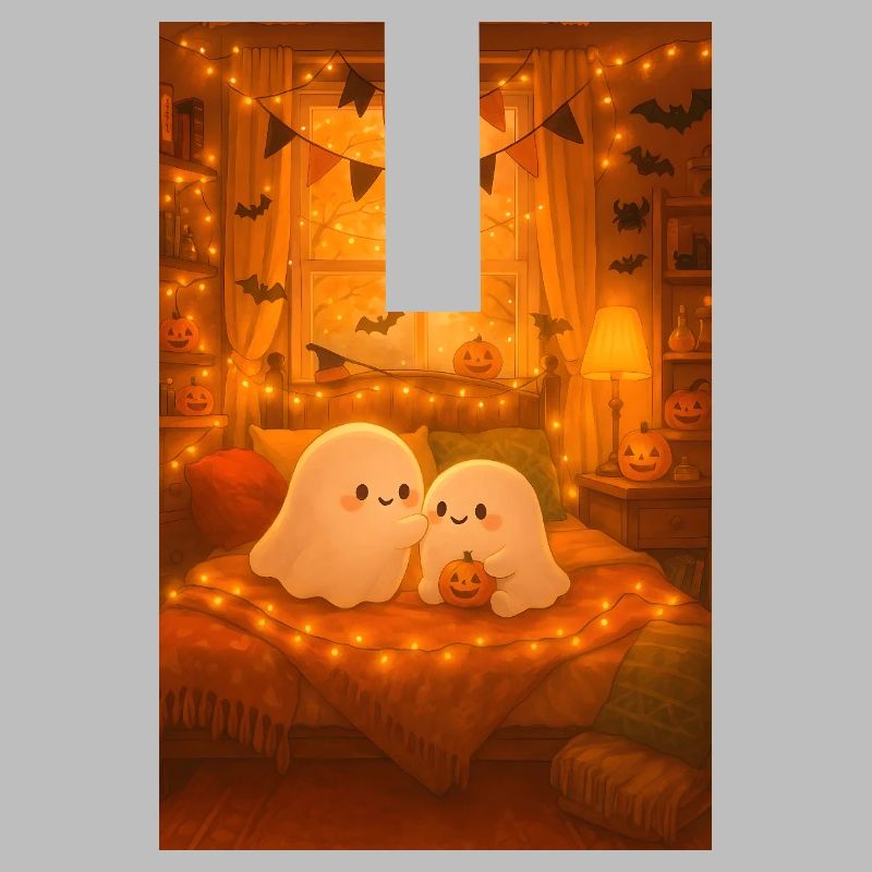 Cute Halloween Ghosts