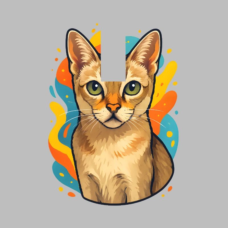 Explosion de couleurs de chat de Singapura