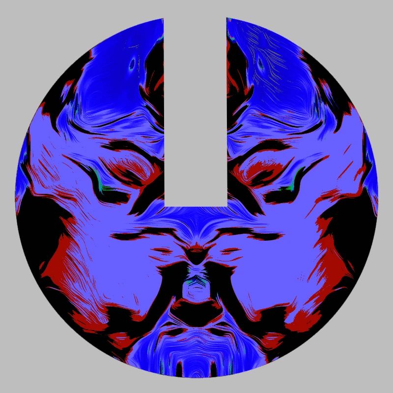 Void Mask, Dark Symmetry, abstract face,