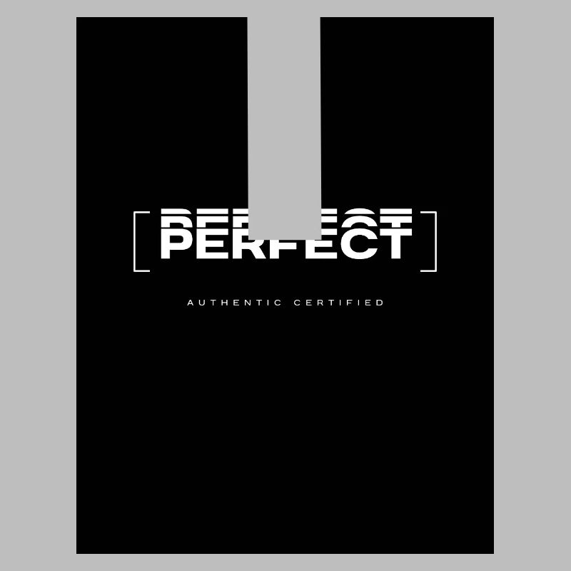 Perfekt Glitch Typografie
