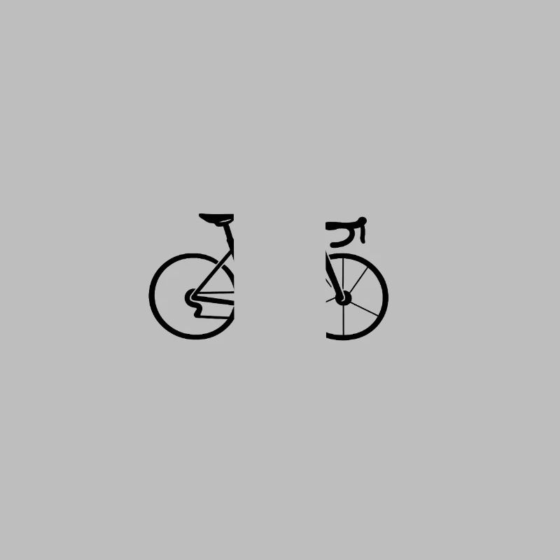 Conception de la ligne de silhouette de vélo