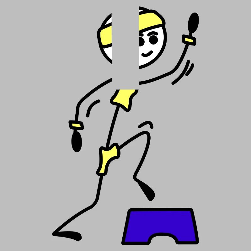 Schritte oder Aerobic Mädchen Trainingsübung