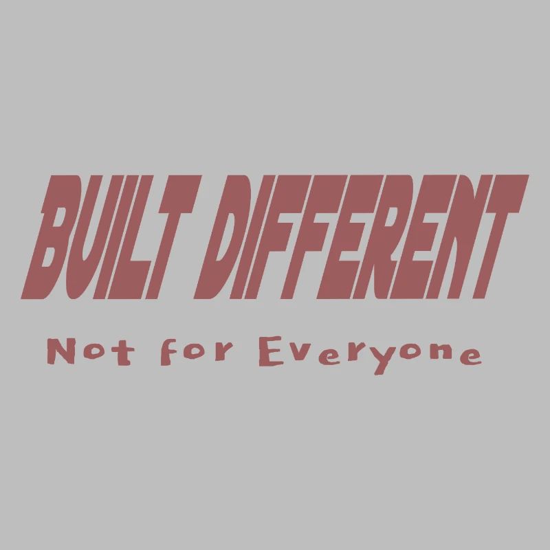 Construit différemment – pas pour tout le monde