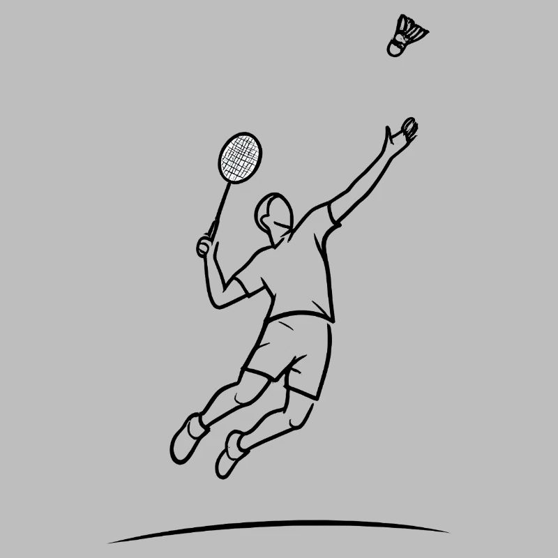 Badminton-Sprungheld