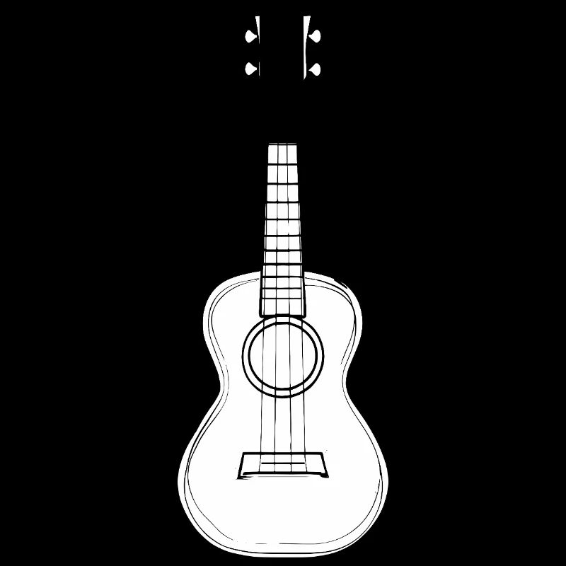 Ukulele Instrument Drawing
