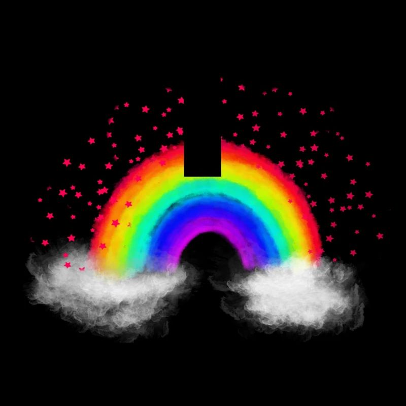 Rainbow clouds