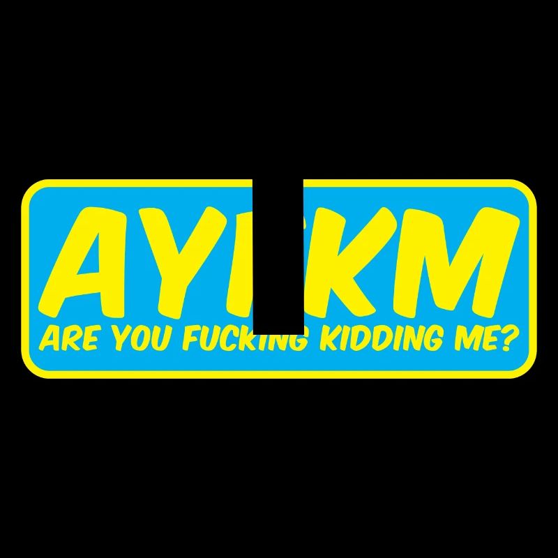 autocollant acronym AYFKM sont vous putain m’enlever
