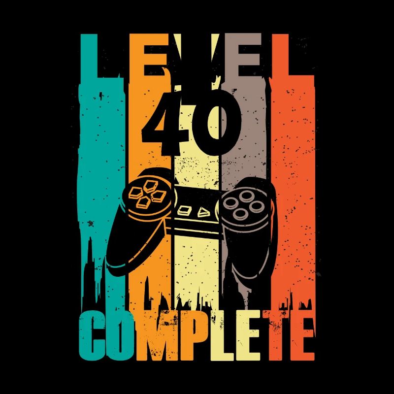 Level 40 Complete Gamer Geburtstag 40.