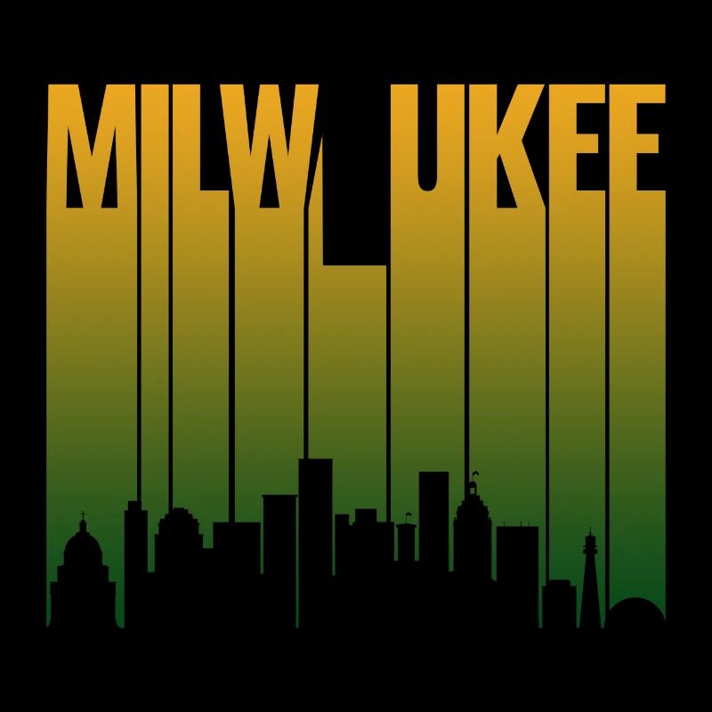 Milwaukee Skyline Gradient