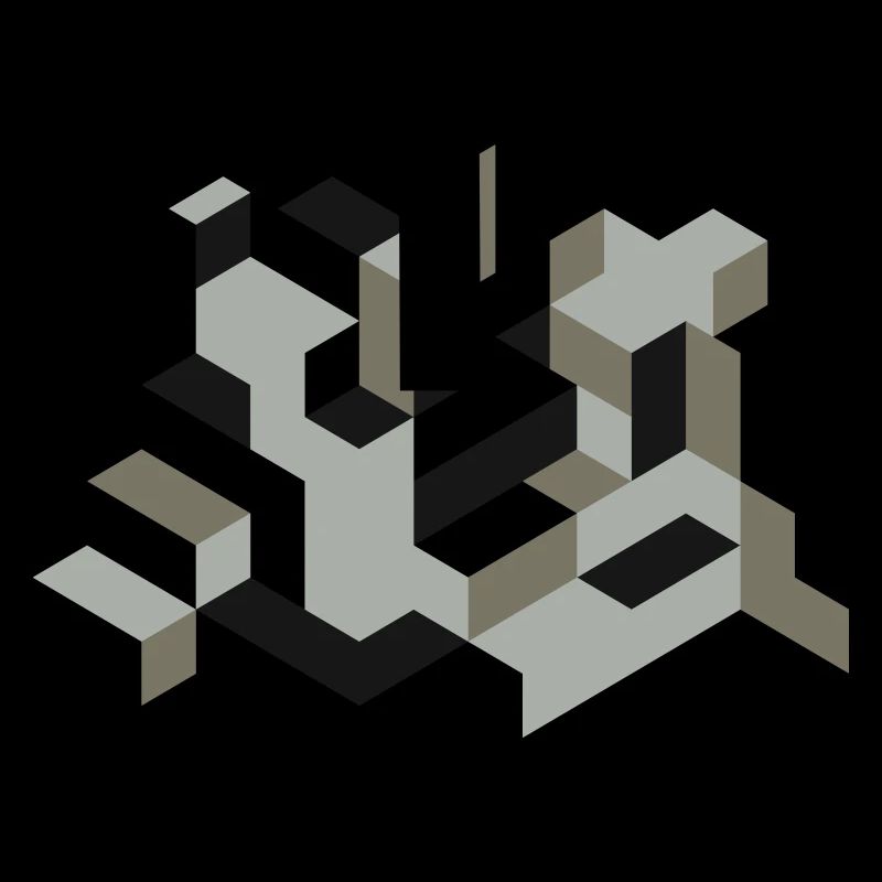 Perspective Construction Cube Dyeing Yourself Labyrinth 3D