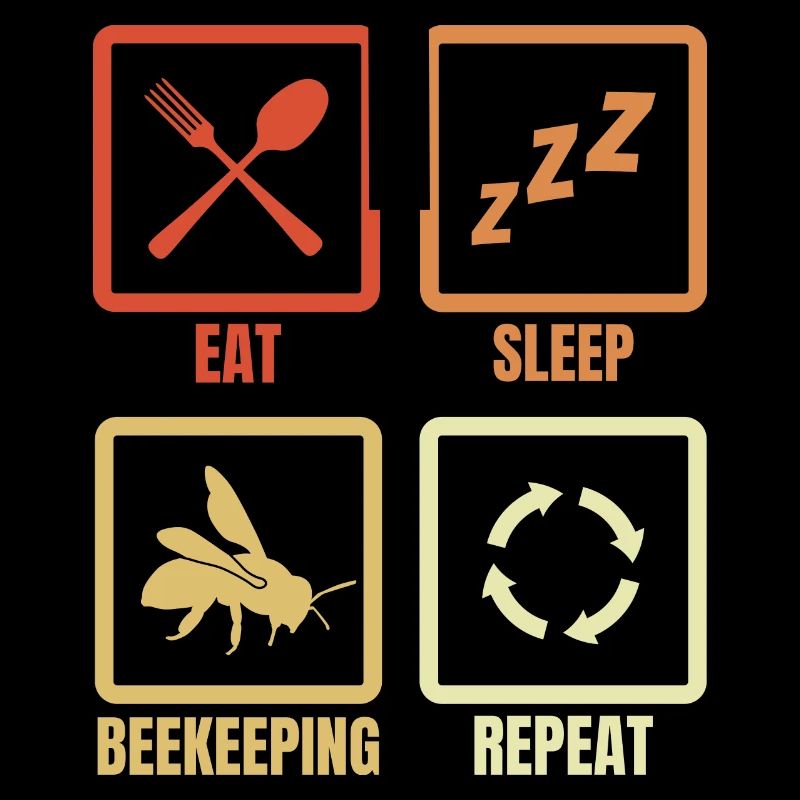 Manger Dormir Apiculture Répéter