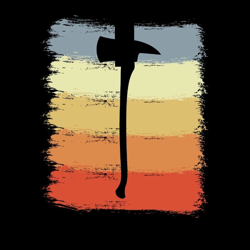 Firefighter Axe Drawing