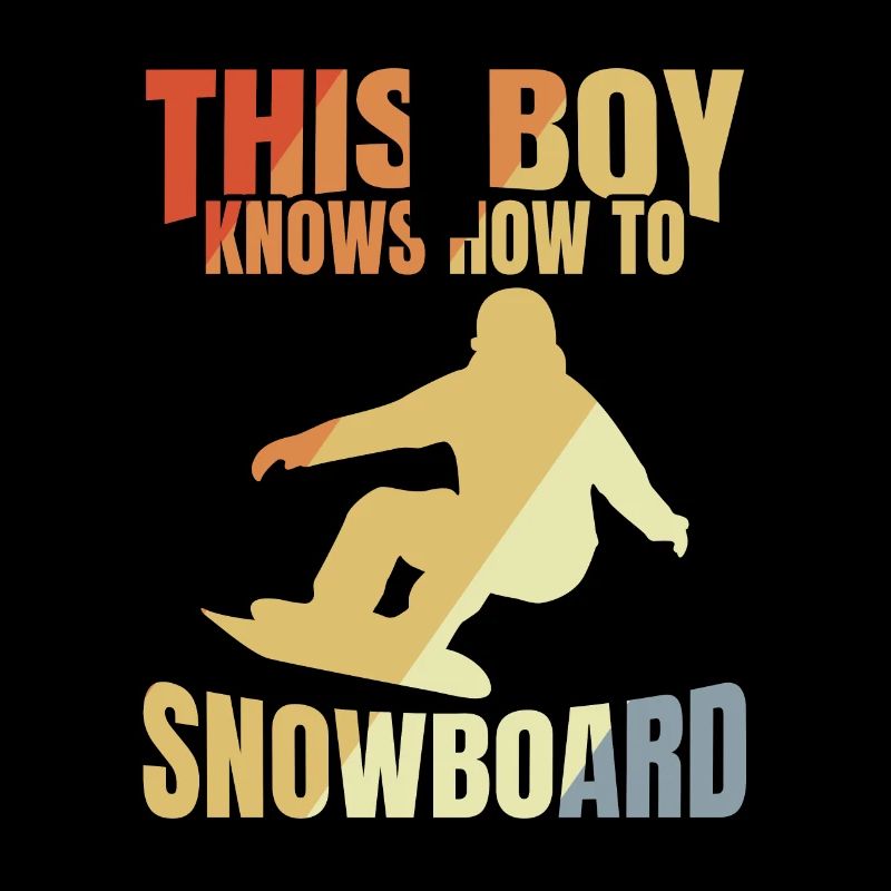 Garçon de snowboard