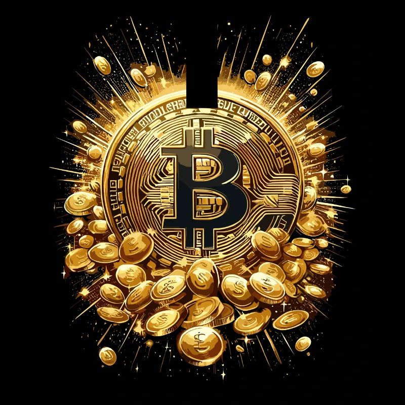 Explosion de Bitcoin Crypto Enthousiastes