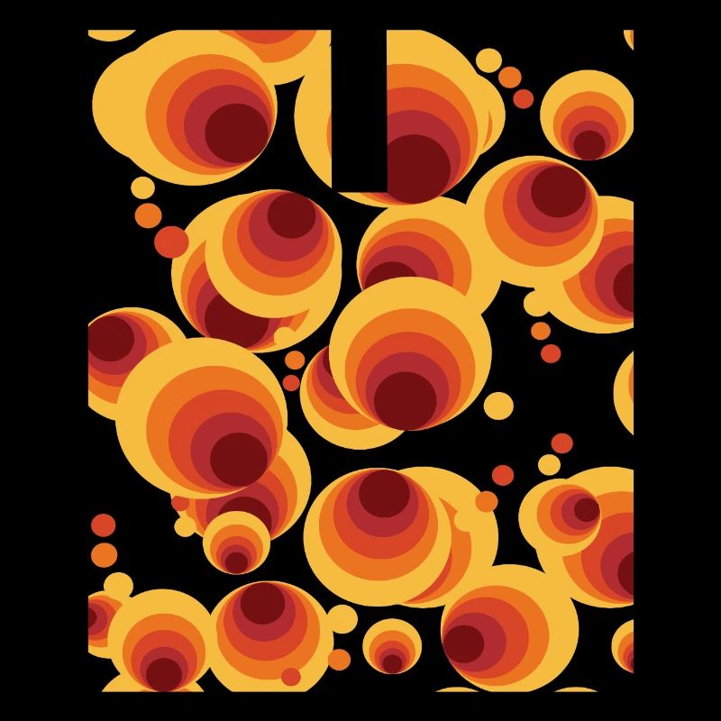 Abstract Polka Dots Circle Pattern