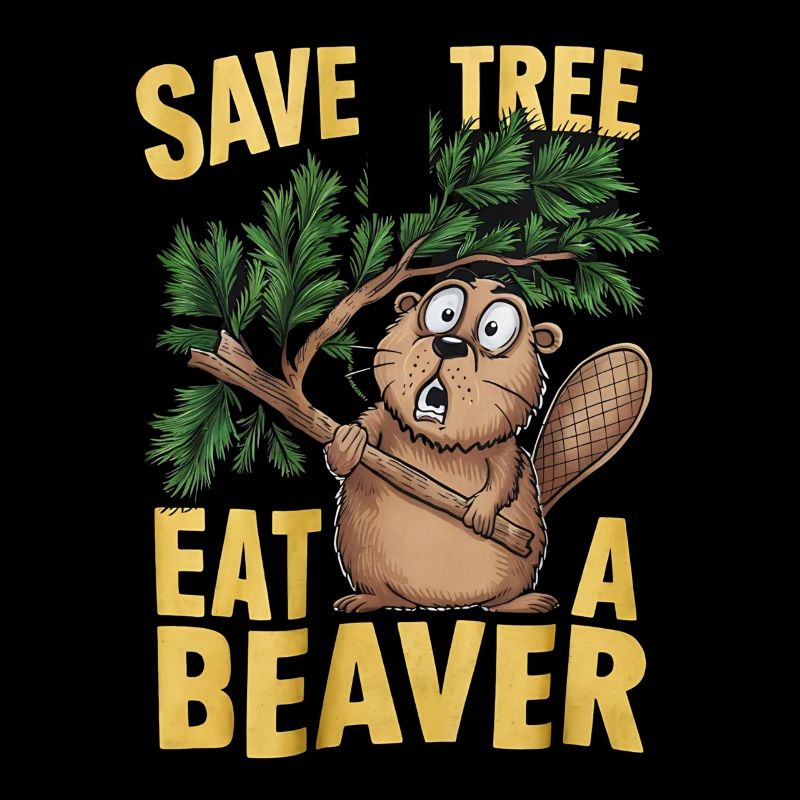 save a tree eat a beaverl lustig