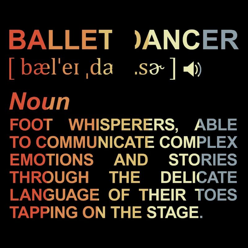 Danseuse de ballet Explication des termes