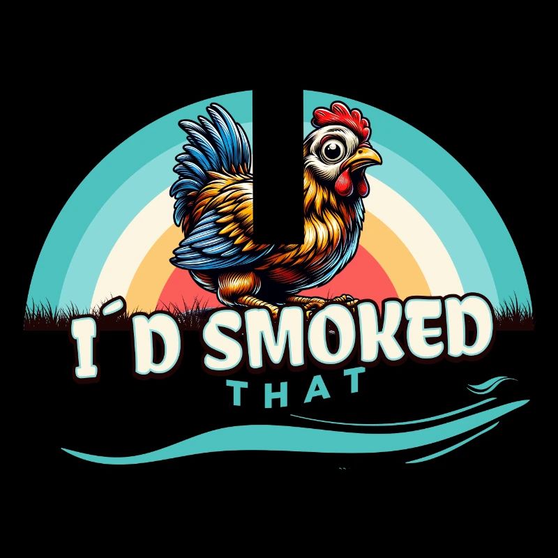 J’avais fumé ce drôle de dicton de poulet grillé au barbecue