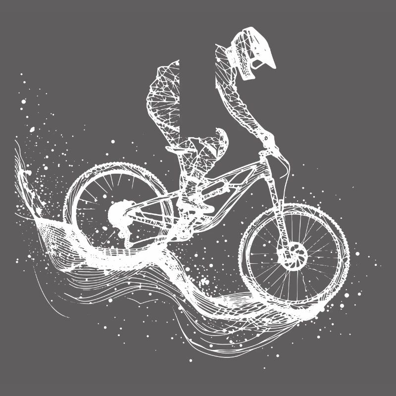 Mountainbiking Zeichnung