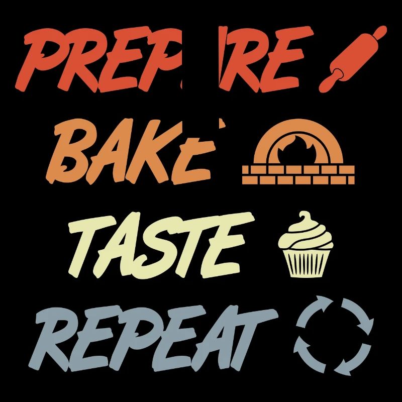 Prepare Bake Taste Repeat