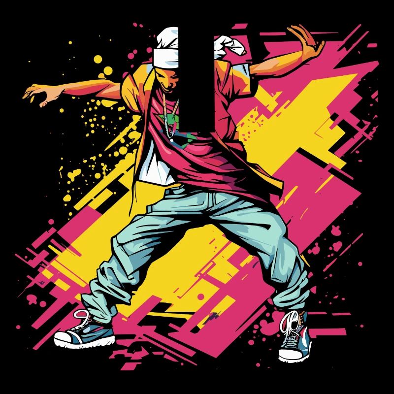 Breakdancer Graffiti