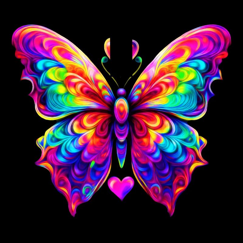 Bunter psychedelischer Schmetterling
