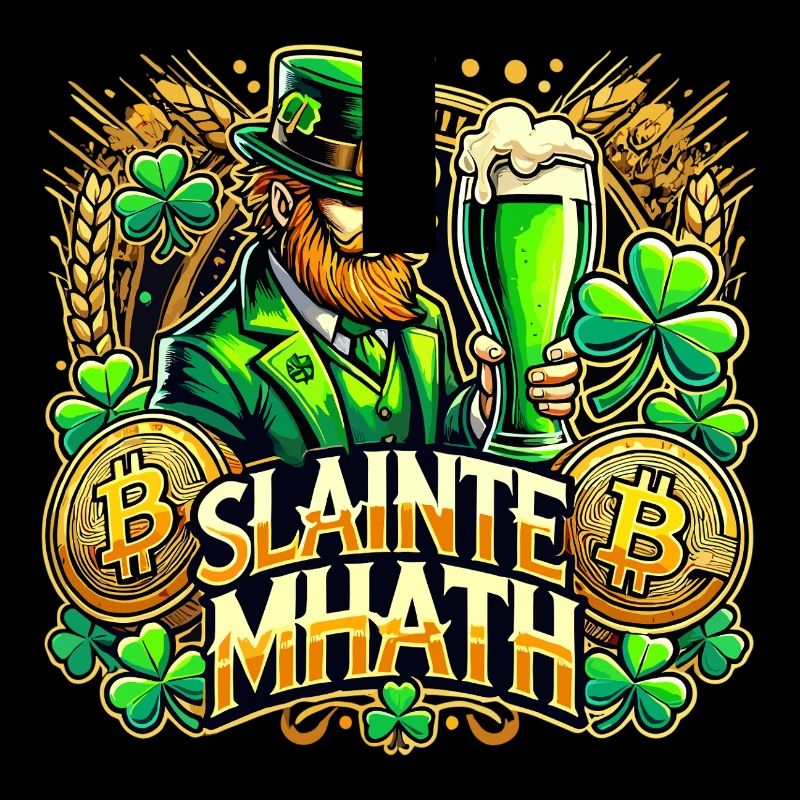 Cadeau Bitcoin de la Saint-Patrick Slainte Mhath