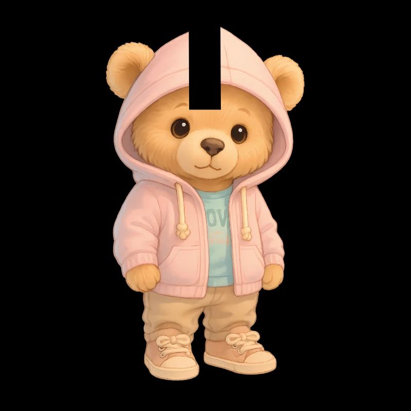 Ours à capuche mignon