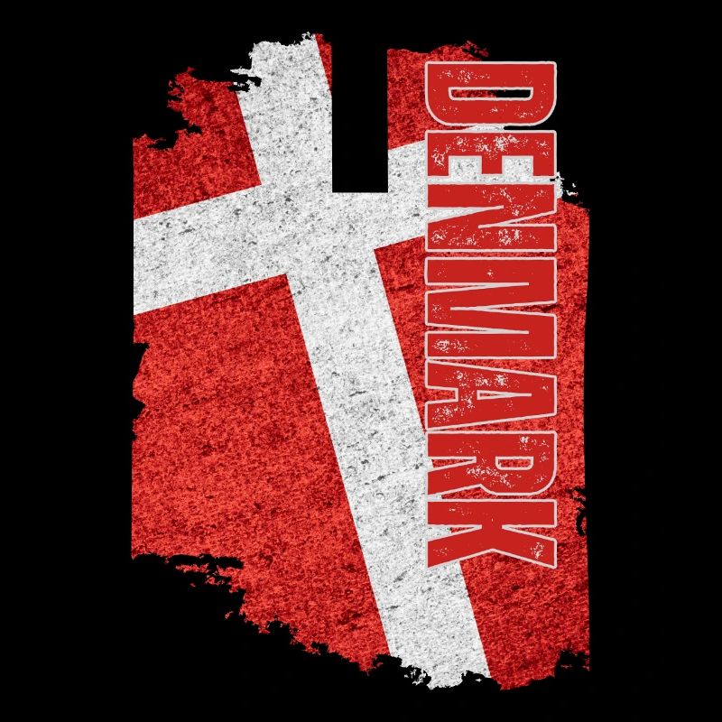 Drapeau vertical du Danemark, I Love Denmark