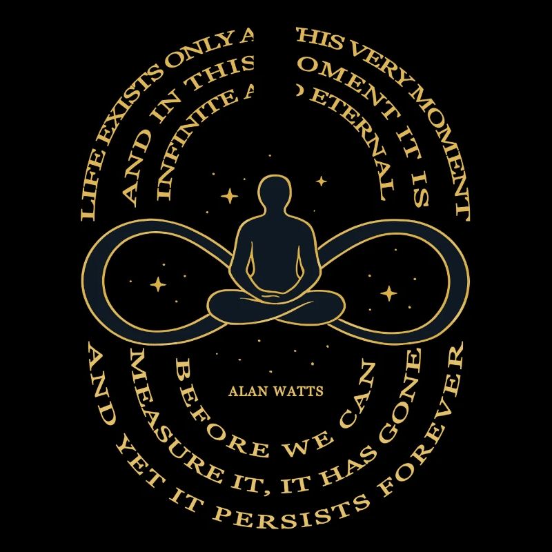 T-shirt Alan Watts Time Infinity