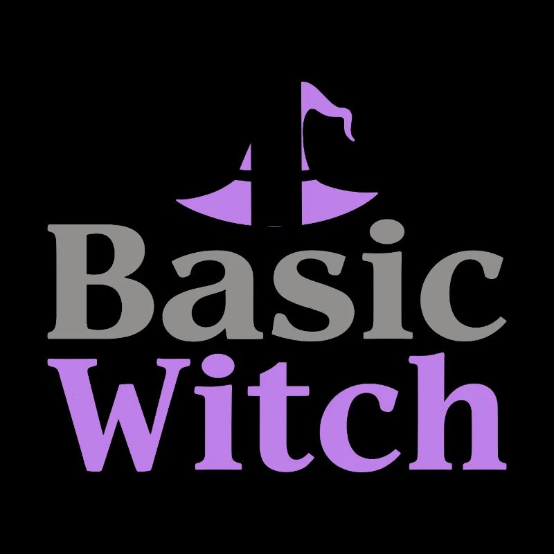 Basic Witch Halloween Spruch Zitat