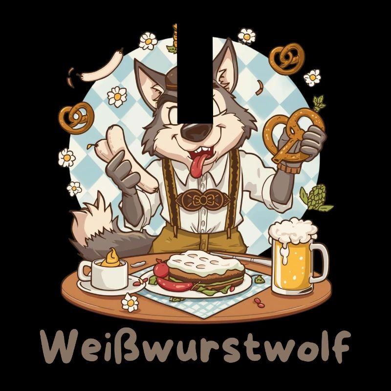 Weißwurstwolf Kochheld Bavarian